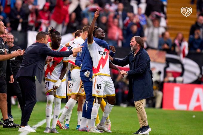 Abdul Mumin marque son tout premier but pour le Rayo Vallecano !