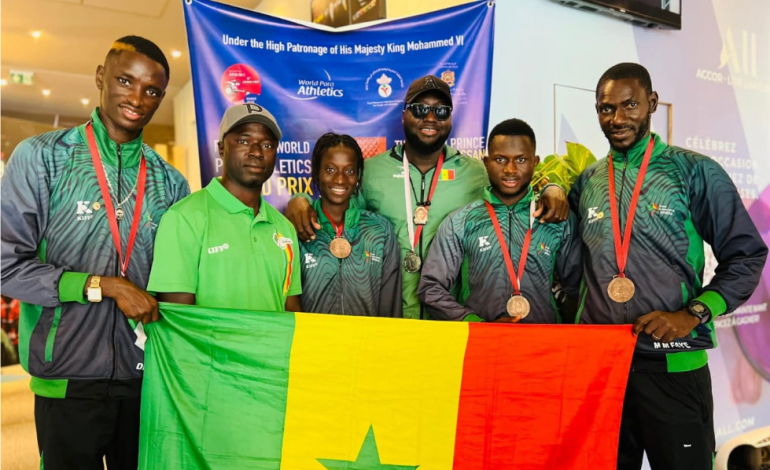 Para-athlétisme : le Sénégal brille à Rabat avec 7 médailles