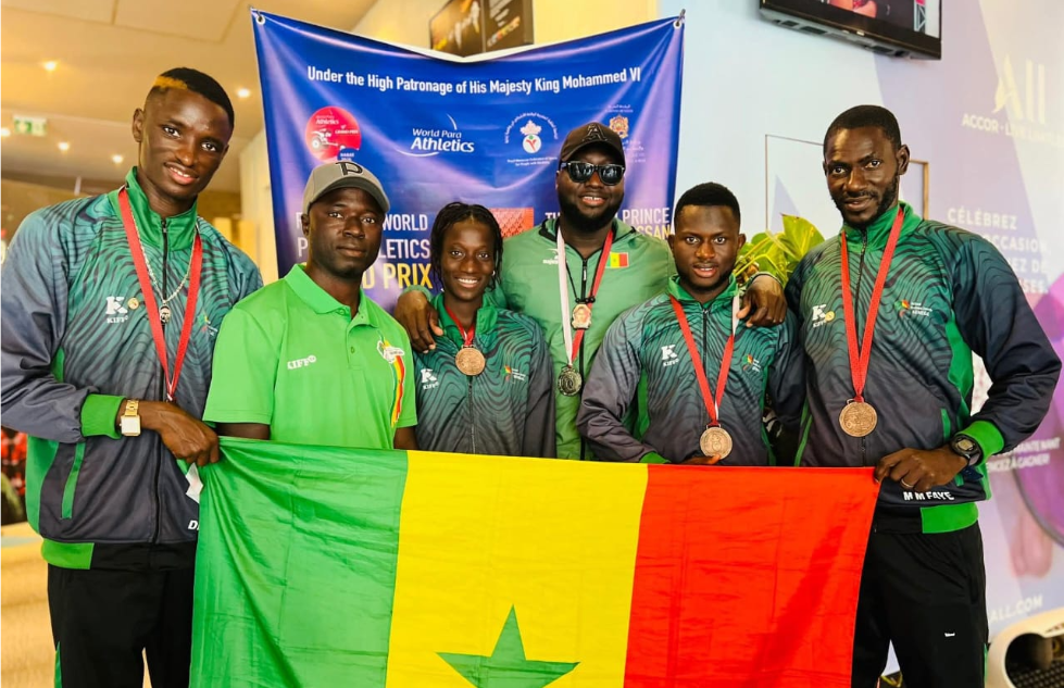 Para-athlétisme : le Sénégal brille à Rabat avec 7 médailles