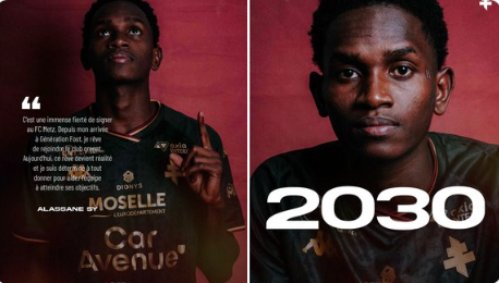 Alassane Sy rejoint le FC Metz et signe son premier contrat professionnel