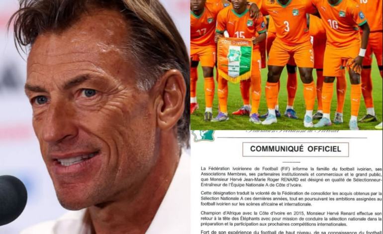 Côte d’Ivoire : Hervé Renard de retour à la tête des Éléphants